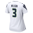 Russell Wilson Seattle Seahawks Women's Away Game Jersey - White Jersey
