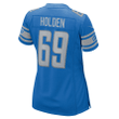 Will Holden Detroit Lions Women's Game Jersey - Blue Jersey