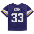 Dalvin Cook Minnesota Vikings Toddler Player Game Jersey - Purple Jersey