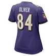 Josh Oliver Baltimore Ravens Women's Game Jersey - Purple Jersey