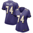 Tyre Phillips Baltimore Ravens Women's Game Jersey - Purple Jersey