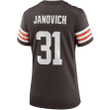 Andy Janovich Cleveland Browns Women's Player Game Jersey - Brown Jersey