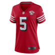 Trey Lance San Francisco 49ers Women's 75th Anniversary Alternate Player Game Jersey - Scarlet Jersey