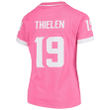 Adam Thielen Minnesota Vikings Girls Youth Fashion Bubble Gum Jersey - Pink Jersey