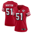 Ken Norton San Francisco 49ers Women's 75th Anniversary Alternate Game Retired Player Jersey - Scarlet Jersey