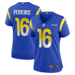Bryce Perkins Los Angeles Rams Women's Game Player Jersey - Royal Jersey