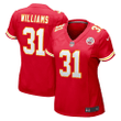 Darrel Williams Kansas City Chiefs Women's Game Jersey - Red Jersey