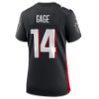 Russell Gage Atlanta Falcons Women's Game Player Jersey - Black Jersey