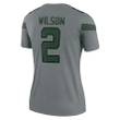 Zach Wilson New York Jets Women's Inverted Legend Jersey - Gray Jersey