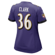 Chuck Clark Baltimore Ravens Women's Game Jersey - Purple Jersey