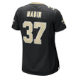 Dylan Mabin New Orleans Saints Women's Game Player Jersey - Black Jersey