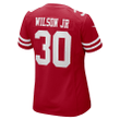 Jeff Wilson Jr. San Francisco 49ers Women's Game Jersey - Scarlet Jersey