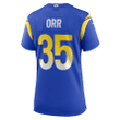 Kareem Orr Los Angeles Rams Women's Player Game Jersey - Royal Jersey