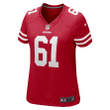 Senio Kelemete San Francisco 49ers Women's Player Game Jersey - Scarlet Jersey