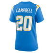 Tevaughn Campbell Los Angeles Chargers Women's Game Player Jersey - Powder Blue Jersey