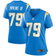 Trey Pipkins III Los Angeles Chargers Women's Game Jersey - Powder Blue Jersey