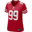 Javon Kinlaw San Francisco 49ers Women's Game Jersey - Scarlet Jersey