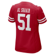 Azeez Al-Shaair San Francisco 49ers Women's Team Game Jersey - Scarlet Jersey