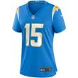 Jalen Guyton Los Angeles Chargers Women's Player Game Jersey - Powder Blue Jersey