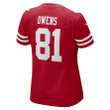 Terrell Owens San Francisco 49ers Women's 75th Anniversary Retired Player Game Jersey - Scarlet Jersey
