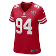 Charles Haley San Francisco 49ers Women's 75th Anniversary Retired Player Game Jersey - Scarlet Jersey