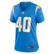 Gabe Nabers Los Angeles Chargers Women's Team Game Jersey - Powder Blue Jersey