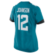 Tyron Johnson Jacksonville Jaguars Women's Game Player Jersey - Teal Jersey