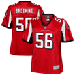 Keith Brooking Atlanta Falcons Pro Line Women's Retired Player Jersey - Red