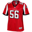 Keith Brooking Atlanta Falcons Pro Line Women's Retired Player Jersey - Red