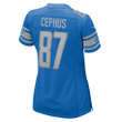 Quintez Cephus Detroit Lions Women's Game Jersey - Blue Jersey