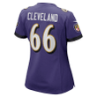 Ben Cleveland Baltimore Ravens Women's Game Jersey - Purple Jersey