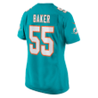 Jerome Baker Miami Dolphins Women's Game Jersey - Aqua Jersey