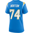Storm Norton Los Angeles Chargers Women's Game Jersey - Powder Blue Jersey