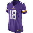Justin Jefferson Minnesota Vikings Women's Player Game Jersey - Purple Jersey