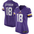Justin Jefferson Minnesota Vikings Women's Player Game Jersey - Purple Jersey