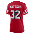 Ricky Watters San Francisco 49ers Women's 75th Anniversary Alternate Retired Player Game Jersey - Scarlet Jersey