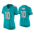 Women's Malcolm Perry Miami Dolphins Aqua Game Jersey