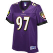 Michael Pierce Baltimore Ravens Pro Line Women's Team Color Player Jersey - Purple