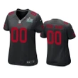 Women's San Francisco 49ers Custom Black Super Bowl Liv Game Jersey