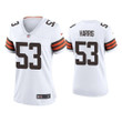 Women's Nick Harris Cleveland Browns White Game Jersey