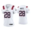 Women's 2020 James White New England Patriots White Game Jersey