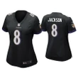 Women's Lamar Jackson Baltimore Ravens Black Game Jersey