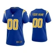Women’s Los Angeles Chargers Custom Jersey Royal 2020 Game Football Jersey