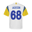 Super Bowl LVI Champions Los Angeles Rams AJ Jackson #68 White Youth's Jersey Jersey