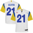 Super Bowl LVI Champions Los Angeles Rams Dont'e Deayon #21 White Youth's Jersey Jersey