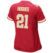 Super Bowl LVI Champions Kansas City Chiefs Mike Hughes #21 Red Women's Jersey Jersey