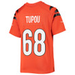 Super Bowl LVI Champions Cincinnati Bengals Josh Tupou #68 Orange Youth's Jersey Jersey