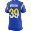 Super Bowl LVI Champions Los Angeles Rams Antoine Brooks Jr. #39 Royal Women's Jersey Jersey