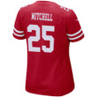 Super Bowl LVI Champions San Francisco 49ers Elijah Mitchell #25 Scarlet Women's Jersey Jersey