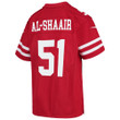 Super Bowl LVI Champions San Francisco 49ers Azeez Al-Shaair #51 Scarlet Youth's Jersey Jersey
